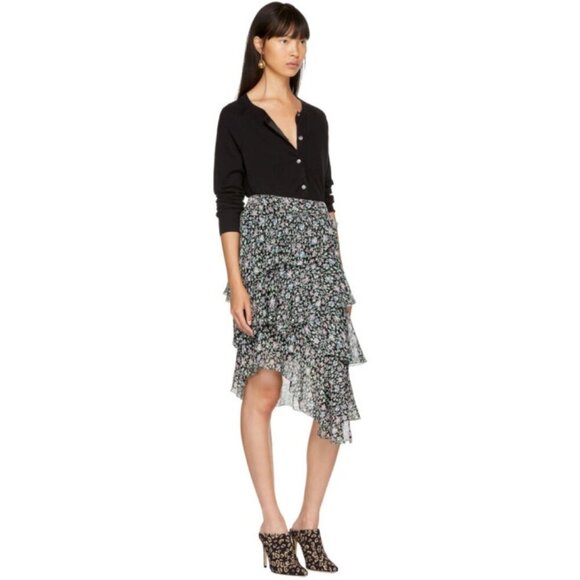 Isabel Marant Etoile Floral Jeezon Tiered Midi Skirt size 36 (fits small/med) - Picture 1 of 9
